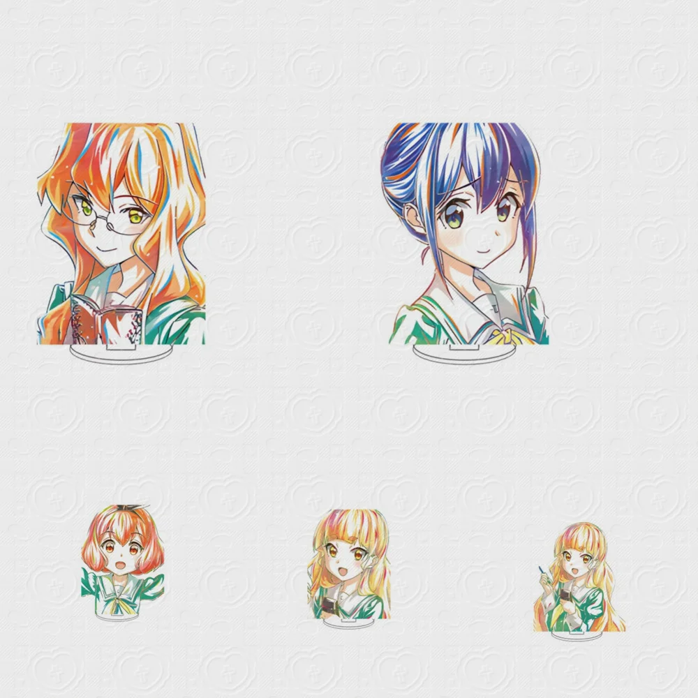 

10CM Anime Yuri Is My Job! Acrylic Stand Model Cosplay Charm Characters Ornament Accessories Goods Collection Christmas Gifts