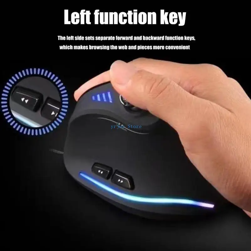 

583D Vertical Gaming Mouse Corded Ergonomic Mouse Joystick Programmable Gaming