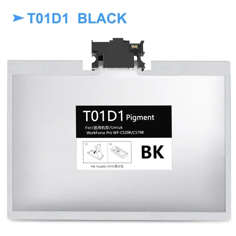 

1SET T01D1 - T01D4 Ink Cartridge With Pigment Ink For Epson C579R C529R WF-C529RDTW WF-C579RD2TWF WF-C579RDTWF Printer Ink Bag