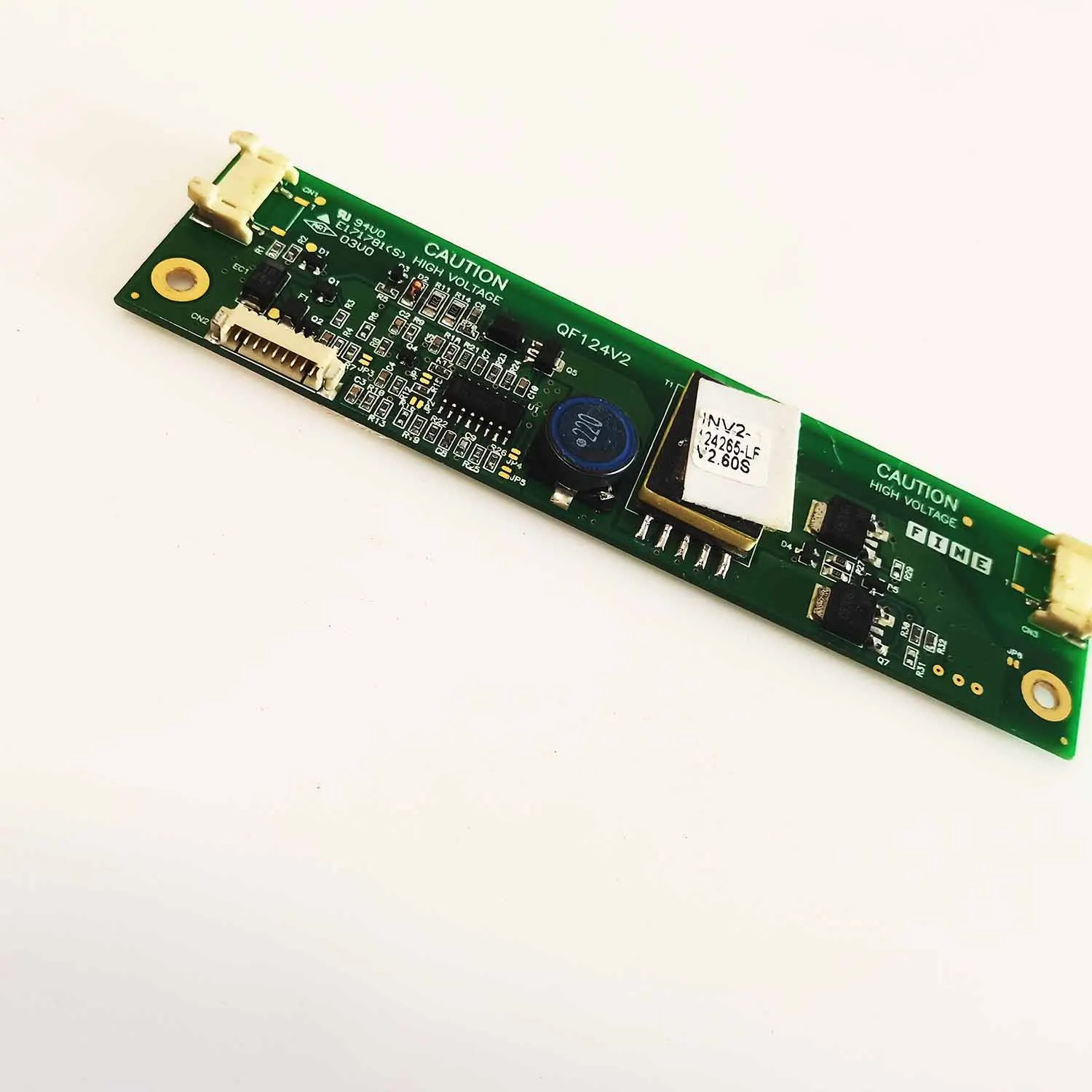 Alta tensão Bar Inversor, QF124V2.60s AAA0901FINE E171781(S) 03V0 QF124V2