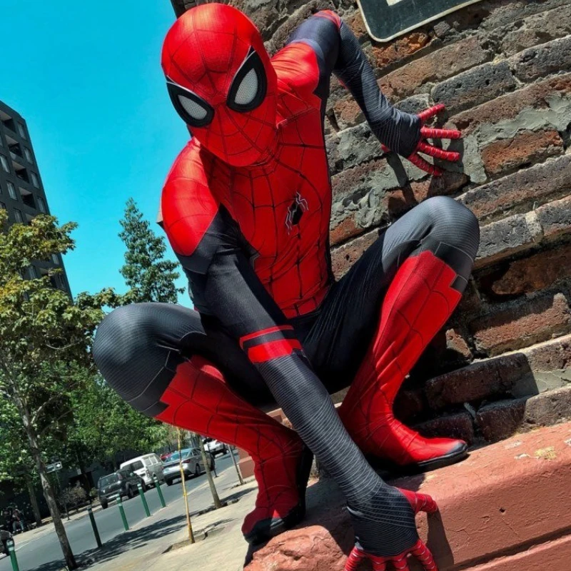 Costume de super-héros Spider Man pour enfants, combinaison pour adultes, Remy Toby Miles, expédition, fête d'halloween, cosplay