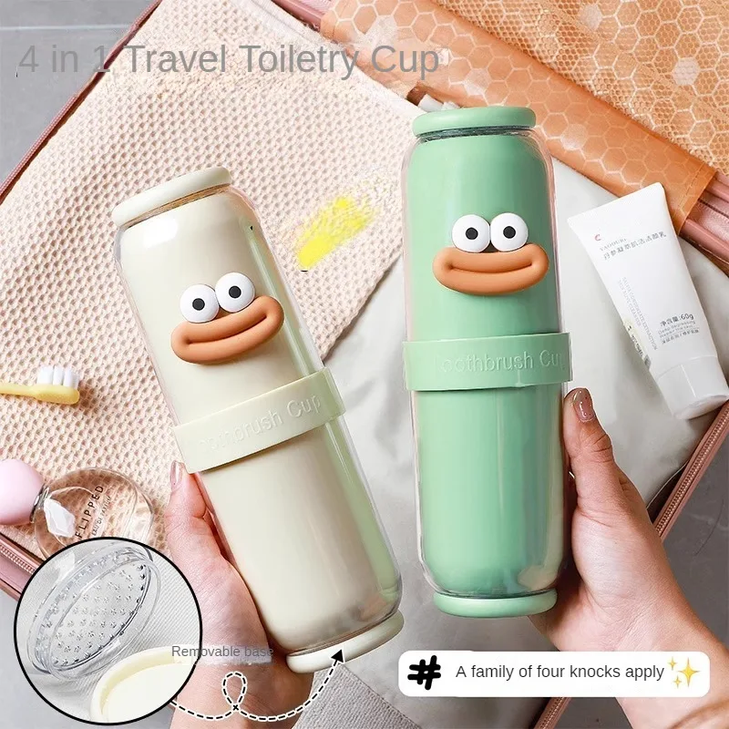 Dry and Wet Separation Mouthwash Cup Parent-child Travel Portable Wash Cup Sausage Mouth Brushing Cup Cute Tooth Cup