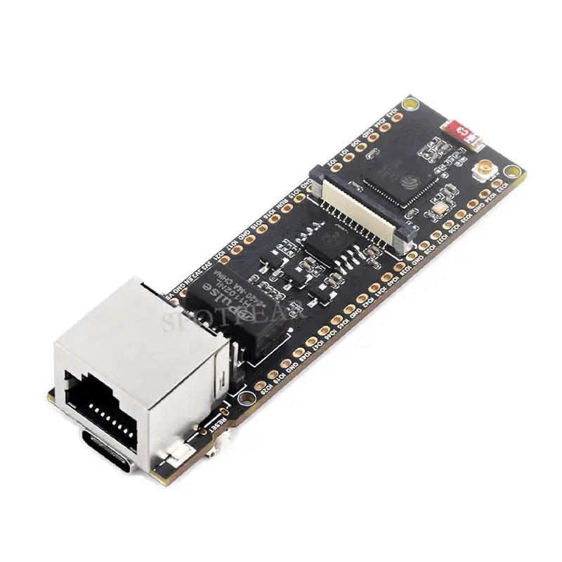 ESP32-S3-ETH Camera Development Board PoE RJ45 / OV2640 OV5640 Port / W5500 / Micro-SD Compatible With Raspberry Pi Pico Size