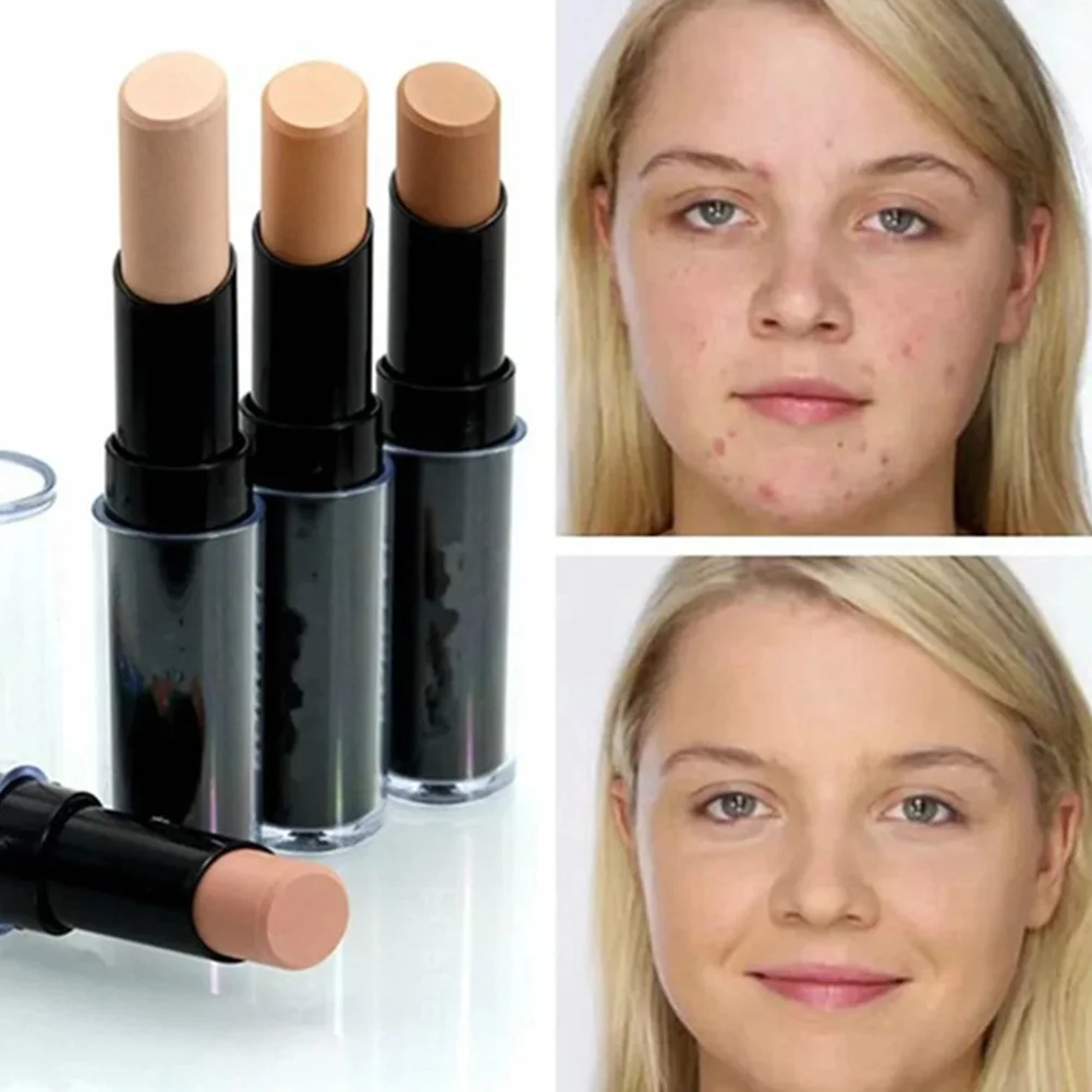 Highlighter corretivo stick 01 textura suave aparência natural capa de manchas iluminar rosto cosméticos corretivo caneta