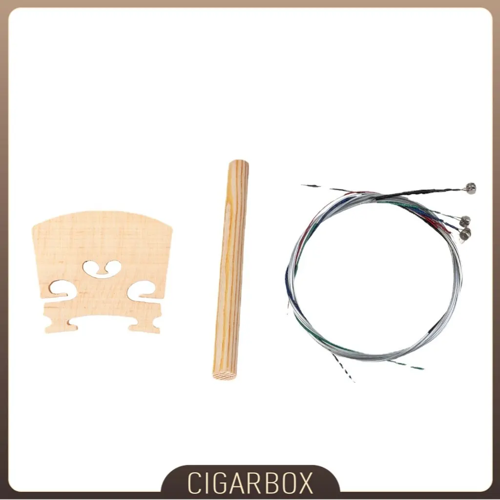 

1 Набор 4/4 кленовый мост для скрипки и звуковой столб для скрипки и 1 упаковка скрипки 4/4 Струны Скрипки Запчасти Аксессуары для изготовления скрипков своими руками