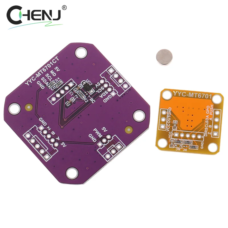 1pc Magnetic Encoder MT6701 Magnetic Induction Angle Measurement Sensor Module 14bit High Precision Can Perfectly Replace AS5600