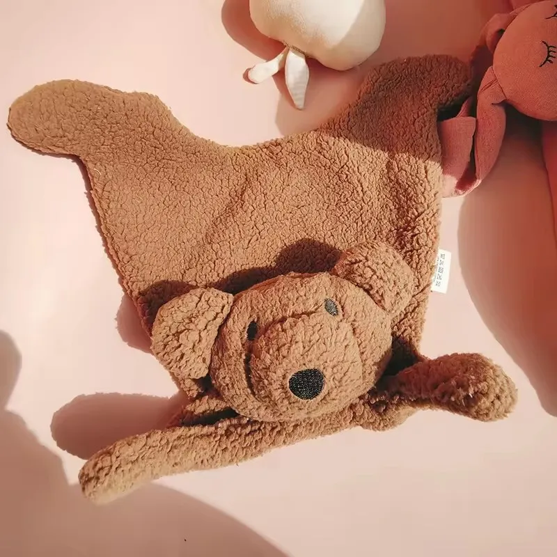 Newborn Comforter Soft Blanket Toy Cute Bear Lamb Snuggle Stuffed Animals Toys for Boys Girl Photography Props Bedding Accessory