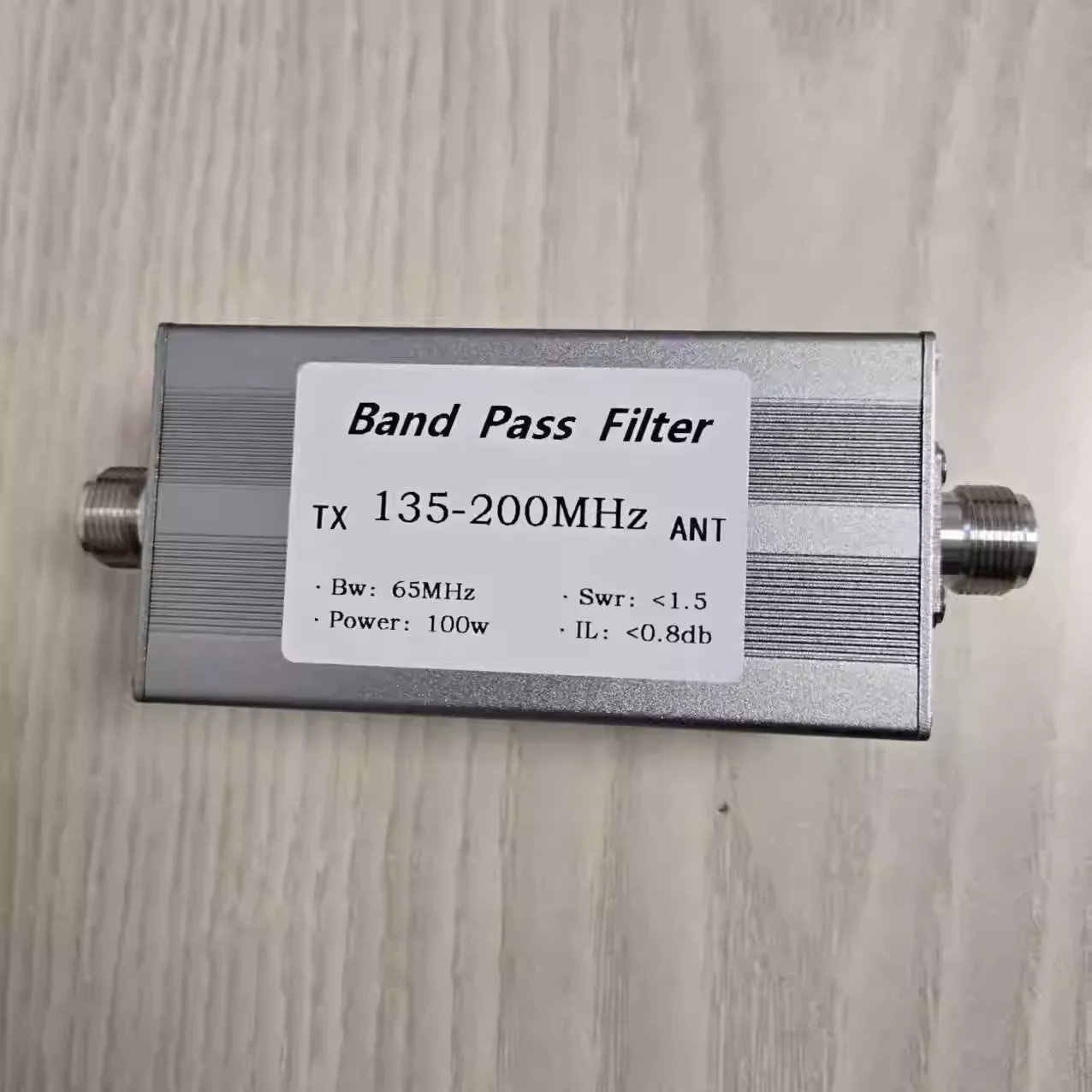 Bandpass filter 135-200MHz filter Communication radio 100W N female seat