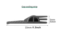 2M TPE Door Draft Stopper Self Adhesive Under Door Draft Blocker Insulator Flexible Door Sweep Weather Stripping Noise Stopper 2