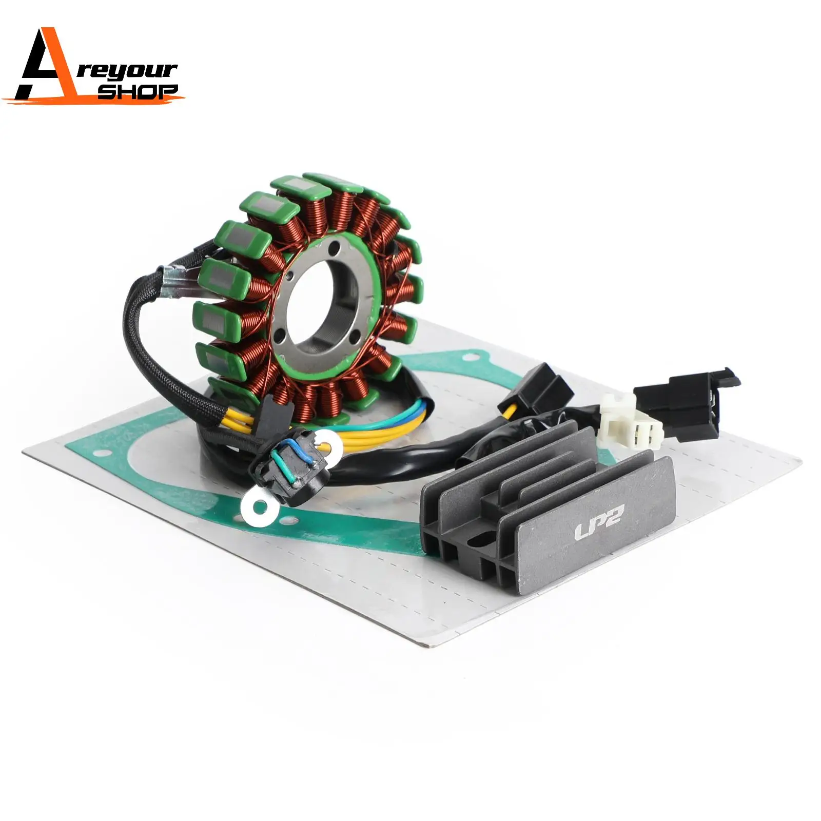 

Магнитный статор + выпрямитель напряжения + прокладка для Suzuki GZ125 Marauder 125 1998-2011 гг.