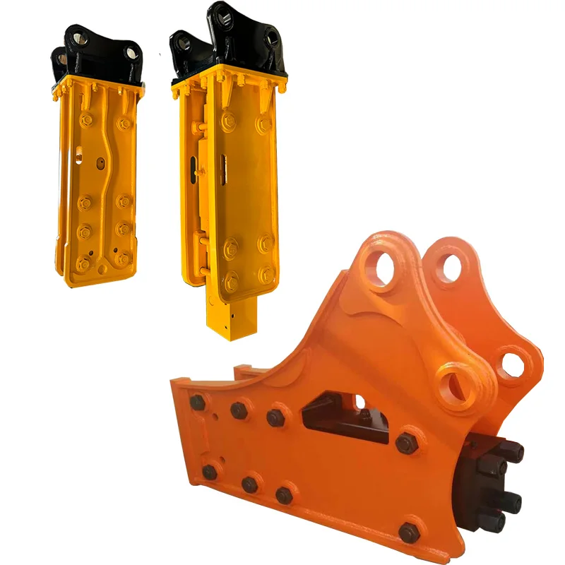 Para martillo rompedor hidráulico tipo caja silenciosa lateral superior para retroexcavadora