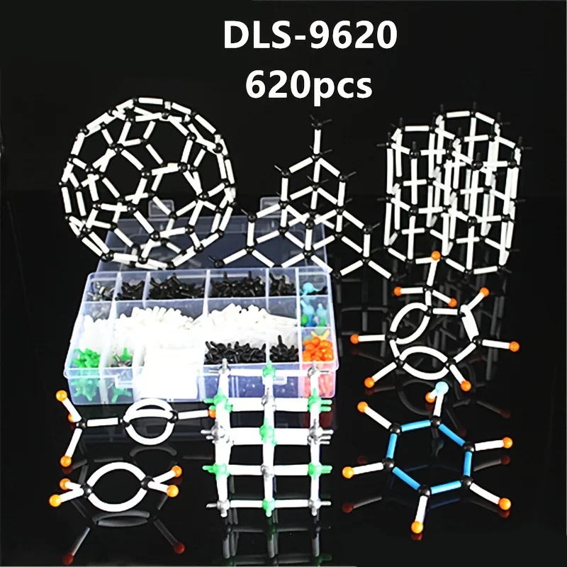 

620Pcs Molecular Model Kit Large Organic Inorganic Chemistry Set with Box for Advanced Users STEM Teaching Tool DLS-9620