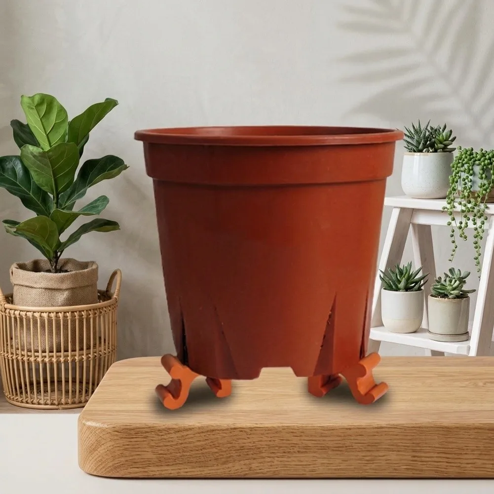 3pcs Flower Pot Feet Stands for Indoor Outdoor Plants Potted Holder Elevated Plant Stand PP Material 6.35x3.98x3.8cm