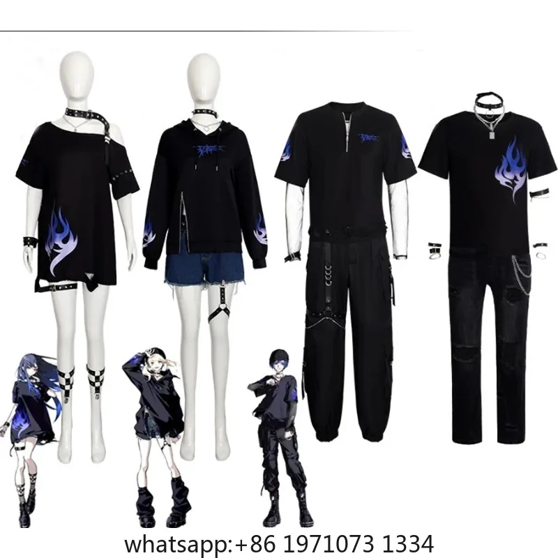 Anime Project Sekai Colorful Stage Kohane An KAITO Akito Fuel Cosplay Costume Full Set Accessories Performance Disguise Outfit