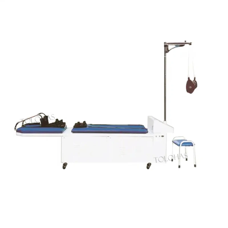 LHXIV Physiotherapy Patient Treatment Traction Device Cervical And Lumbar Vertebra Electric Traction Bed