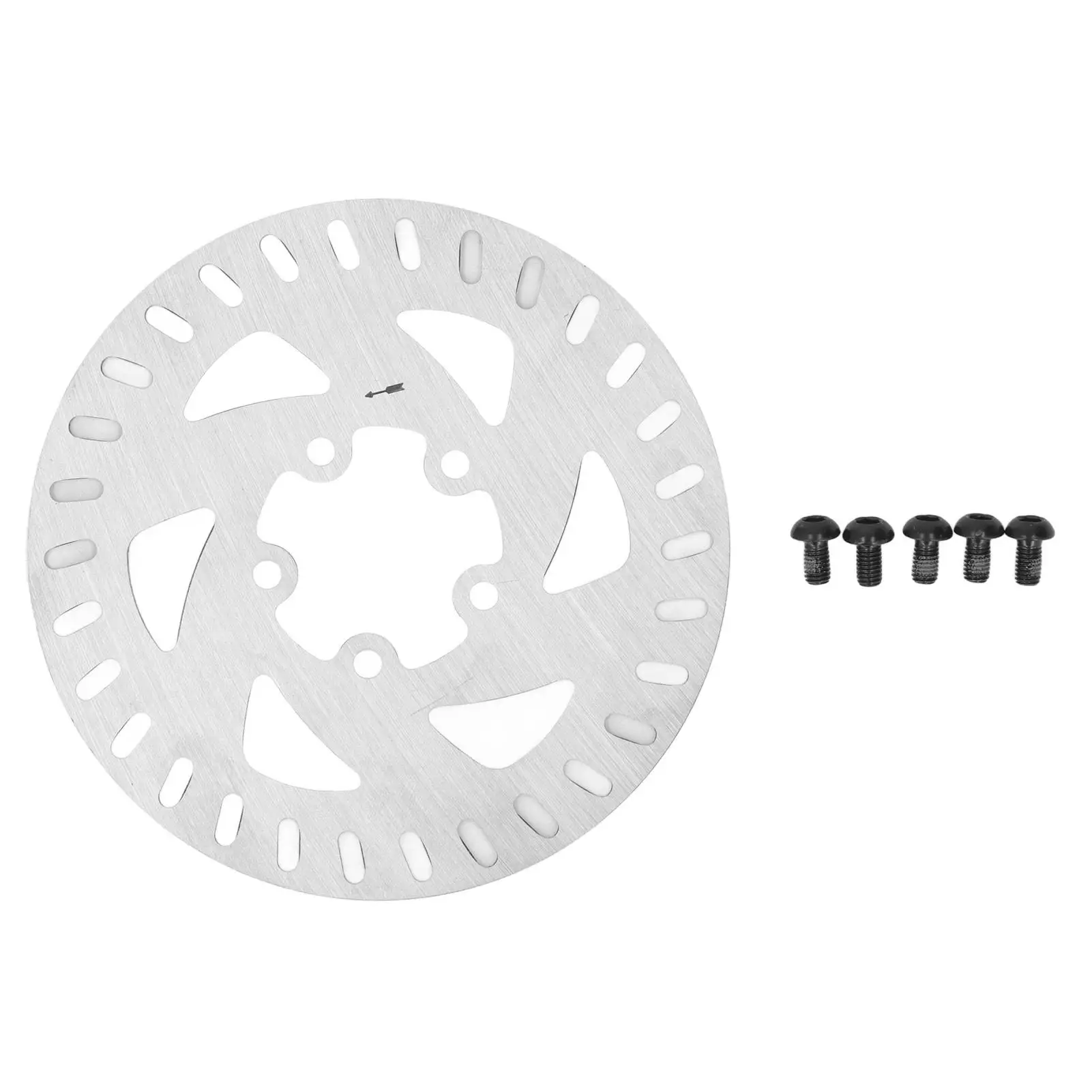 

130mm Stainless Steel Brake Disc with 5 Holes - Excellent Heat Dissipation for scooter Upgrades, Easy Installation