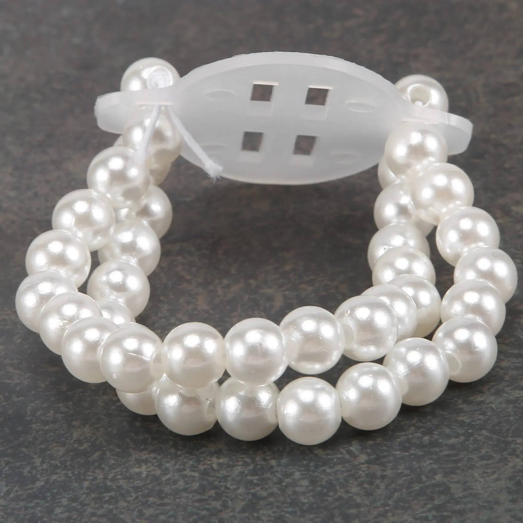 질적 16Pcs 탄성 진주 손목 밴드 코사지 액세서리 웨딩 손목 DIY 인공 꽃 장식 웨딩 비치 파