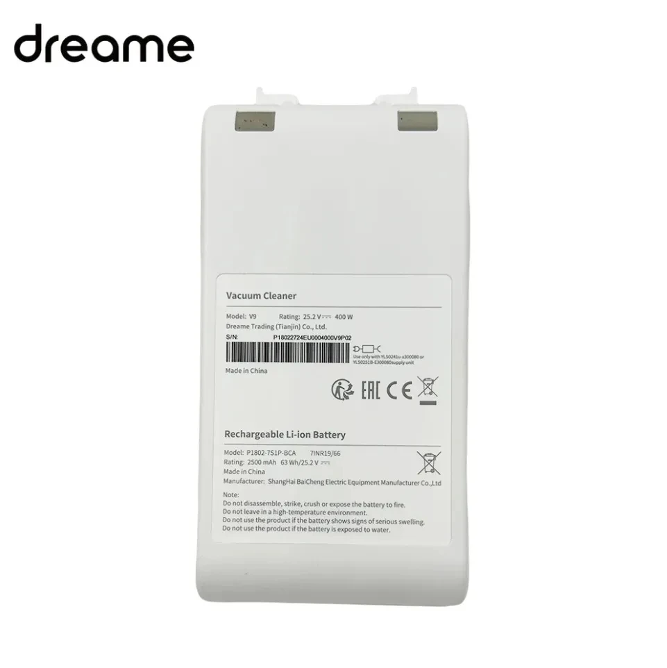 For Mi Jia Dreame Vacuum Cleaner Full Series G9 G10 V8 V9 V10 V11 V12 K10 1C Battery