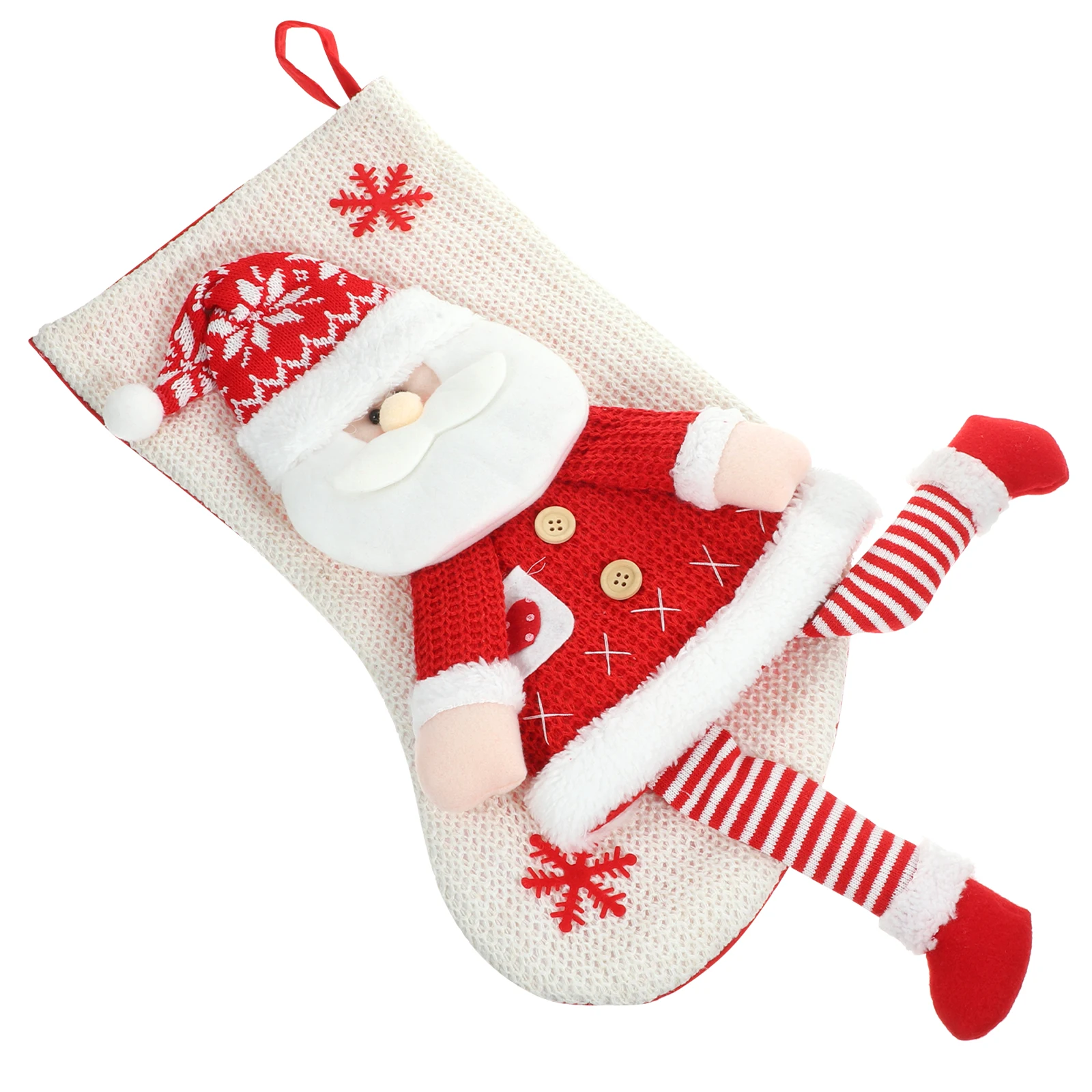 

Stocking Red Large Size Gift Storage Fireplace Mantel Wall Door Decor Decoration Cartoon Gift Pouch Festival Xmas Hanging