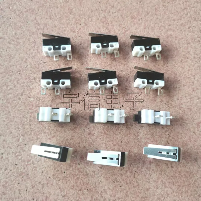 20PCS Small Micro Switch Limit Contact Switch Press Normally Open 2-Pin