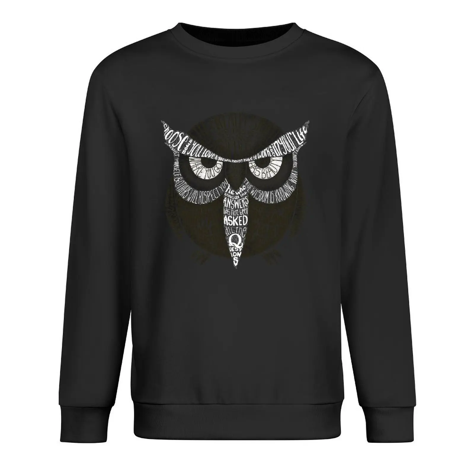 Пуловер Wise Old Owl Says, одежда в стиле аниме, блузка, одежда в стиле аниме, мужская толстовка, комплект, толстовки с графикой