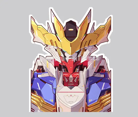 Creative Auto Body Sticker Mobile Suit Gundam Motorfiets Reflecterende Auto Sticker Case Brandstoftank Deksel Sticker