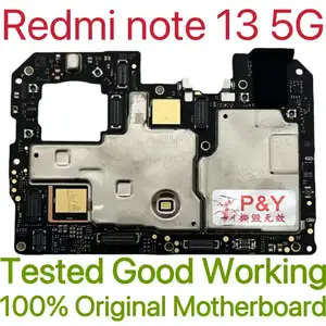 Bilashmart Global Version Original Unlocked Motherboard Redmi note 13 5G Tested Circuit Plate Main Logic Board Redmi note 13 5G