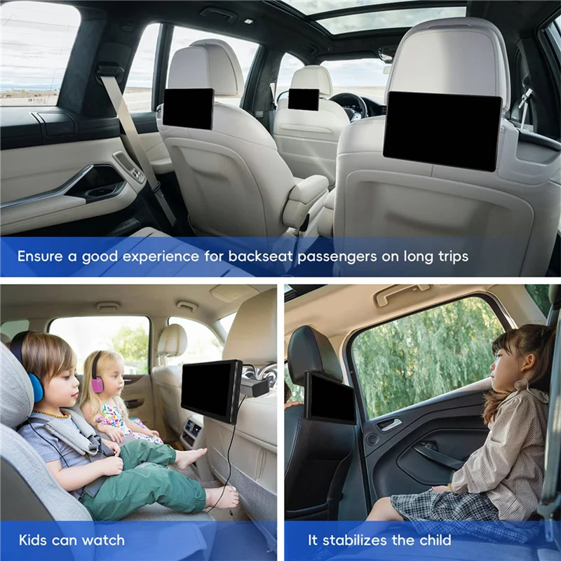 

2Pcs 9 Inch Multi-Functional Car TV Headrest Monitor For Back Seat, IPS Touch Screen Video Player With Carplay Android