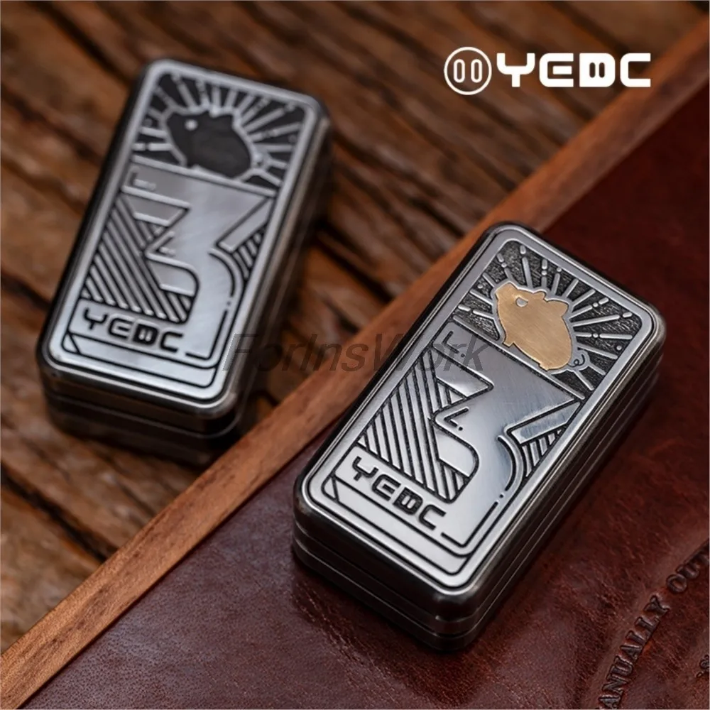 (В наличии) YEDC Pignose Push Slider 3-я годовщина 3-слойные игрушки из нержавеющей стали для снятия стресса, игрушки для снятия стресса, счастливые
