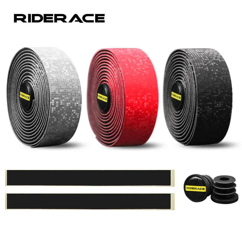 Bicycle Handlebar Tape With End Plug Anti-Slip Shock Absorption Bike Handle Bar Tape Racing Fixed Gear Belt Cycling Accessories