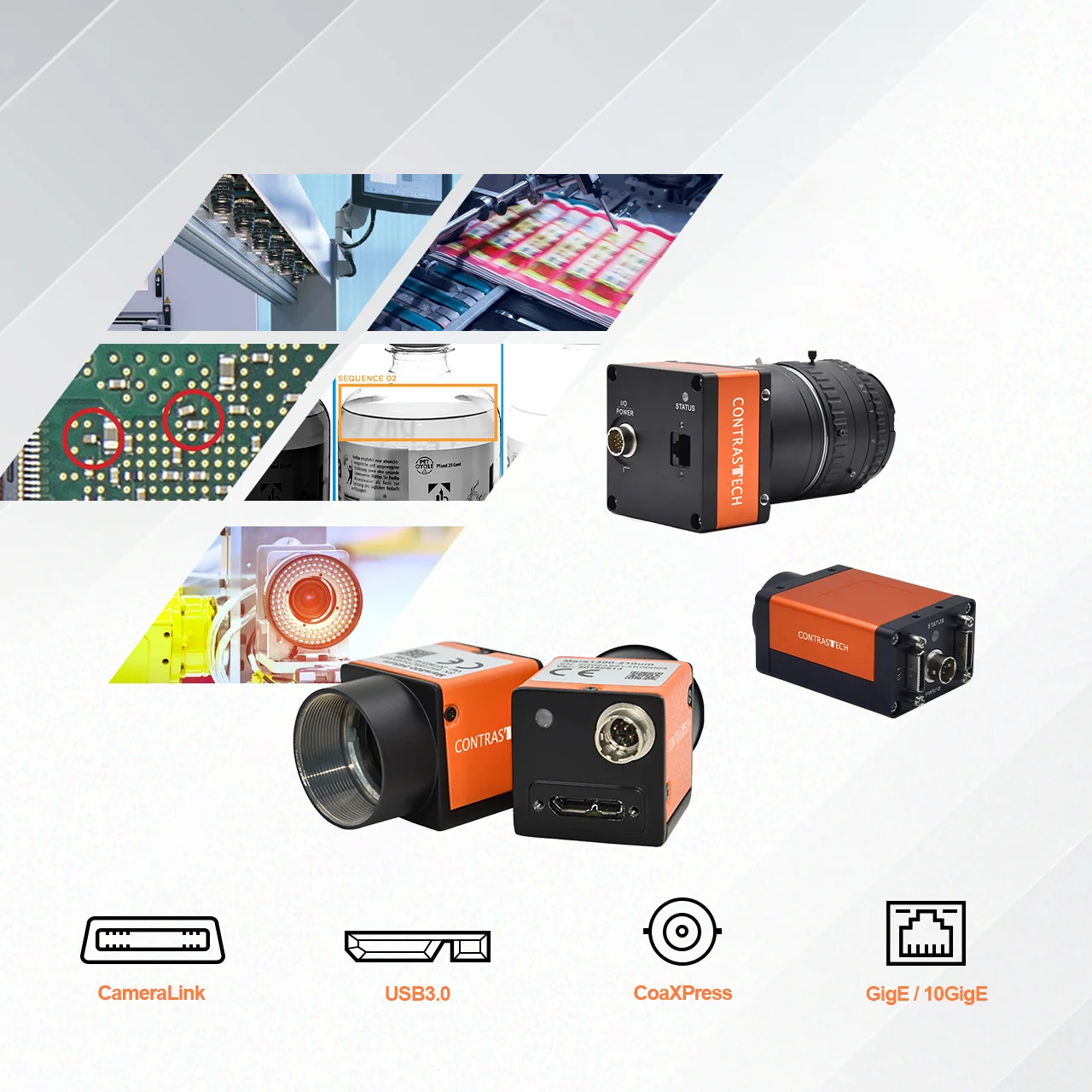 High Cost Performance 4096x3072 1'' XGS12000 9fps GeniCam Area Scan High Resolution GigE Vision Cameras