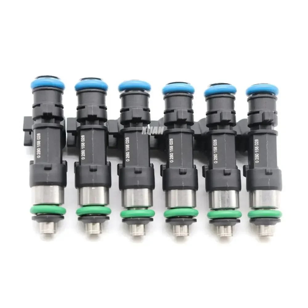 6pcs Fuel Injector 0280158028 04591986AA For Dodge Avanger Challenger Charger Journey Magnum Nitro Stratus