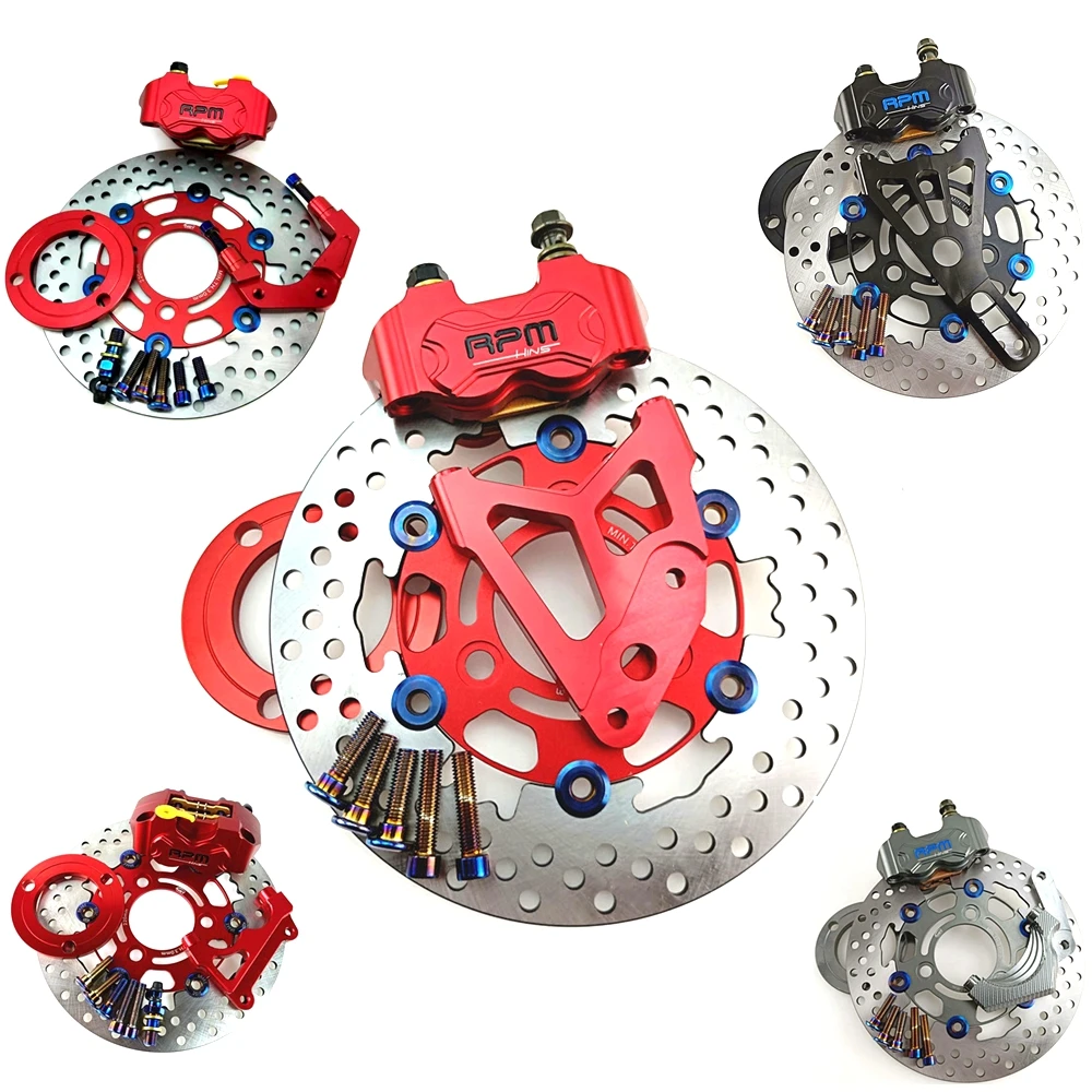 220mm Motorcycle RPM Front Rea - Front Rear Brake Caliper Bracket Kit ulasan dan harga