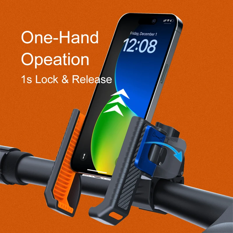 

Electric car motorcycle mountain bike takeaway rider battery car shockproof cell phone holder