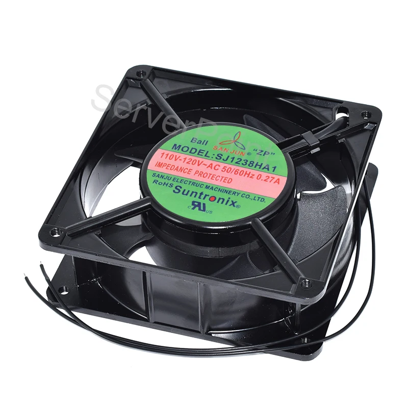 New Cooler SJ1238HA1 12038 120*120*38MM 110V-120V~AC 0.27A 50/60Hz 2-Pin Square Cooling fan