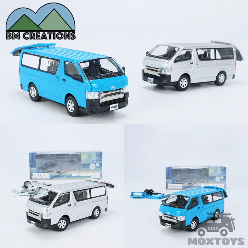 

BMC 1:64 2015 Hiace KDH200V Silver /Blue LHD Diecast Car