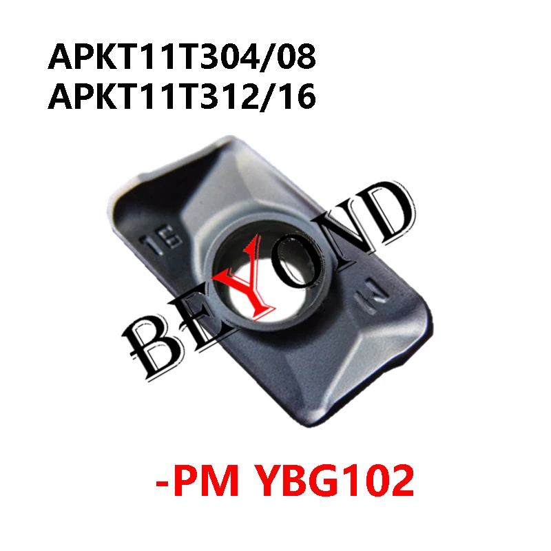 

YBG102 APKT11T308-PM APKT11T304-PM APKT11T312-PM APKT11T316-PM 100% Original Carbide Milling Inserts For Cast Iron APKT 11T304