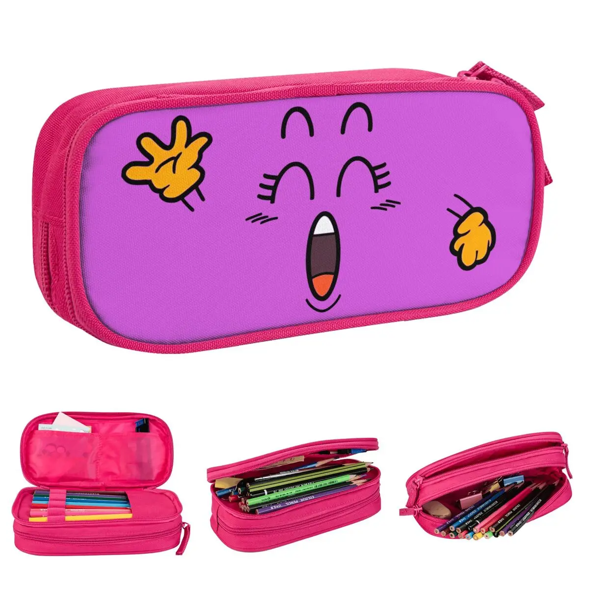 Happy Arale Dr.Slump Pencil Case Fun Manga Pen Box Bags Girls Boys Big Capacity Students School Gift Pencilcases