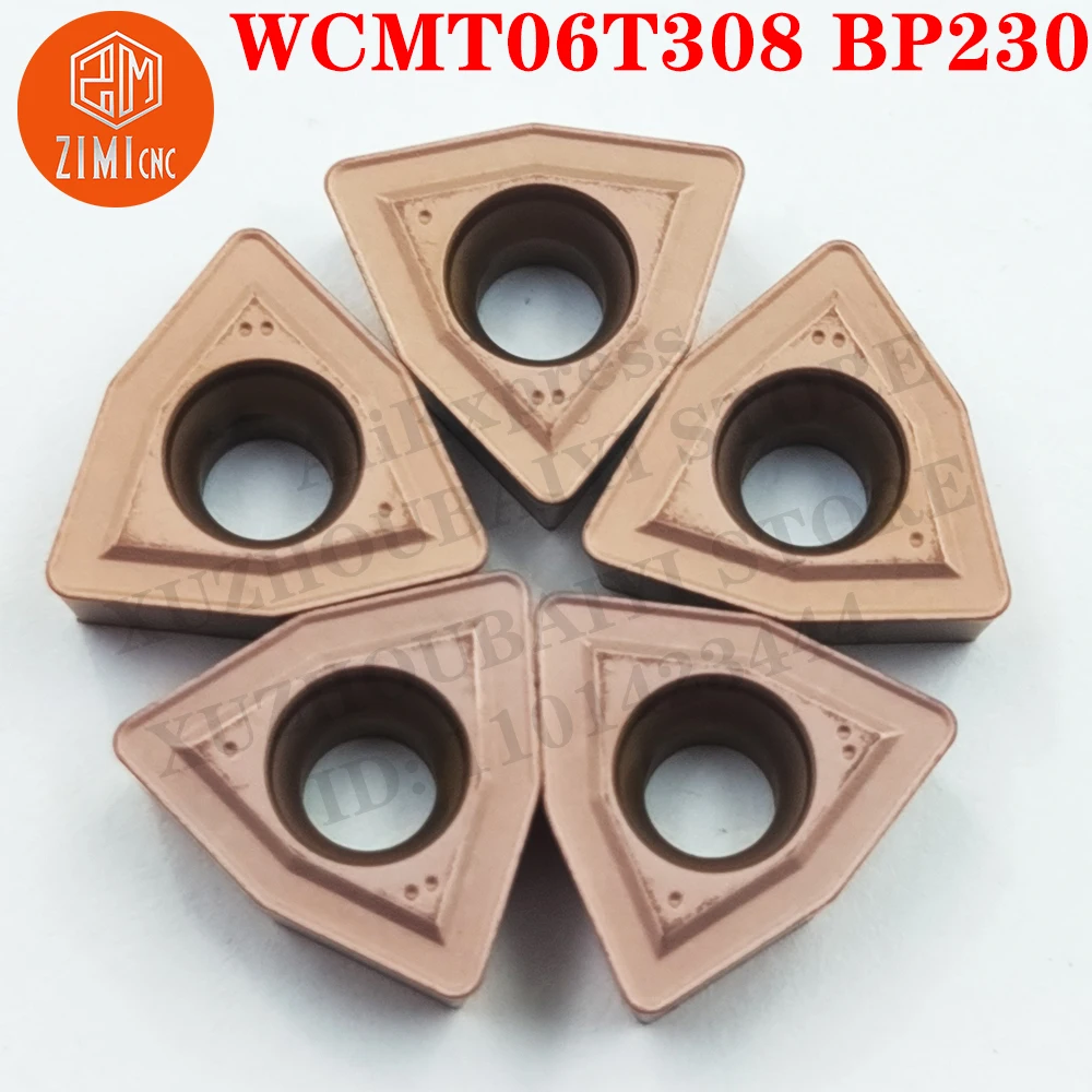 

WCMT06T308 BP230 WCMT06T308 Carbide U Drill Inserts Indexable Turning Tools Cutter Lathe U-Drill Blade CNC tools cutting tools