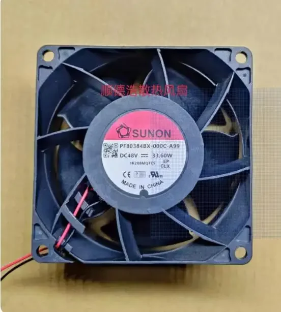 

Ltsf For SUNON PF80384BX-000C-A99 DC 48V 33.60W 80x80x38mm 2-Wire Server Cooling Fan8cm
