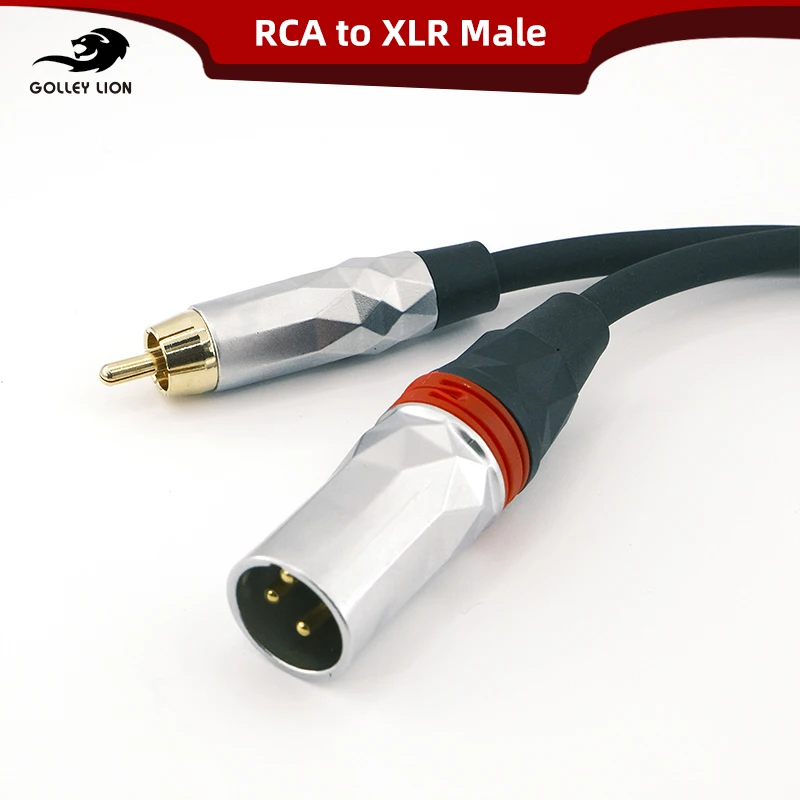 

GOLLEY LION RCA to XLR Cable, XLR Male to RCA Male Audio Adapter Cable with Oxygen-Free Copper