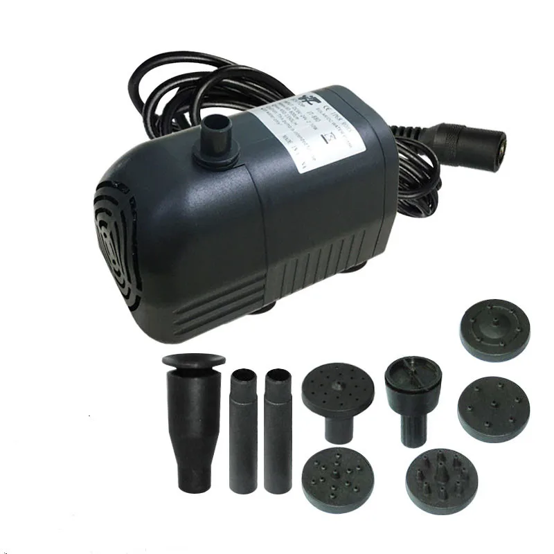 17V10WSolar water pump plug-in-free solar pump garden rockery wave Solar Fountain waterscape