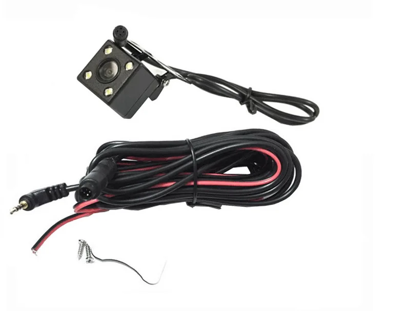 Night Vision Rear View Camara For Car Dvr Mirror Recorders Lens 2.5mm Jack With 6 Miters Cable 4 Led Lamps Reverse Camera