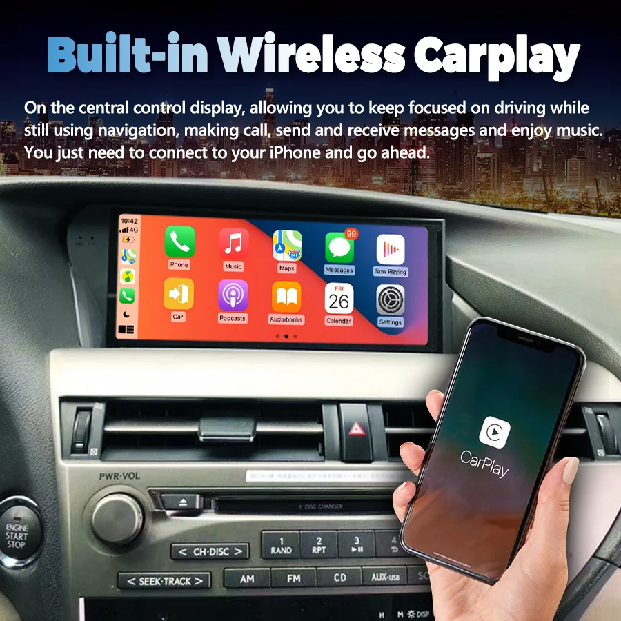 

Multimedia With Screen Carplay For Lexus RX450h Car Android 13 4wd 2013 Rx270 2012 RX350H Rx 350 2014 Radio Tape Recorders GPS