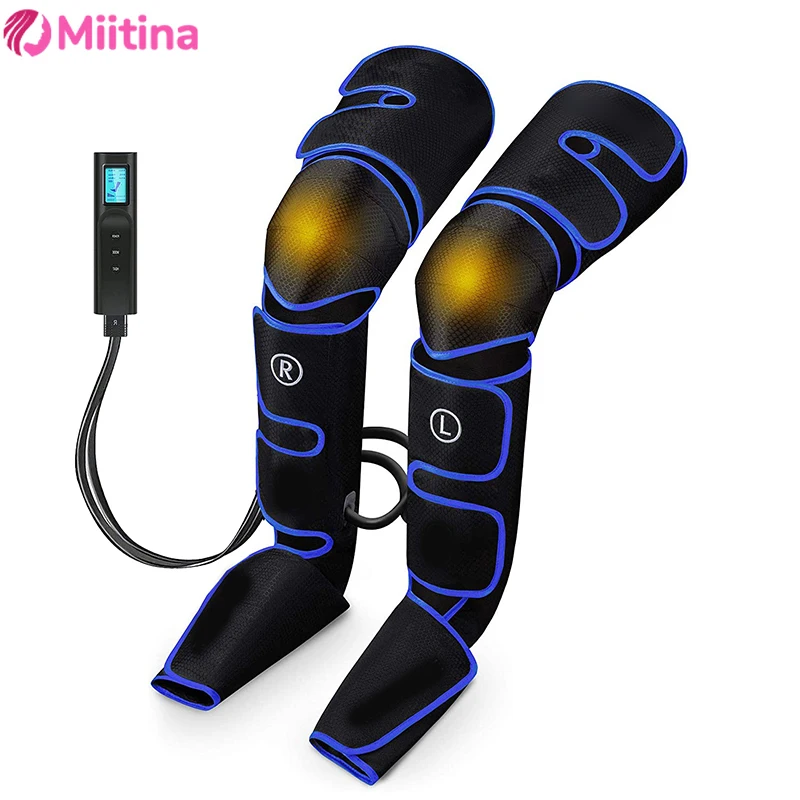 Leg Massager Air Pressure Air Wave Hot Compress Beauty Leg Massager Knee Size Leg Massager Foot Feet Massage Massageador