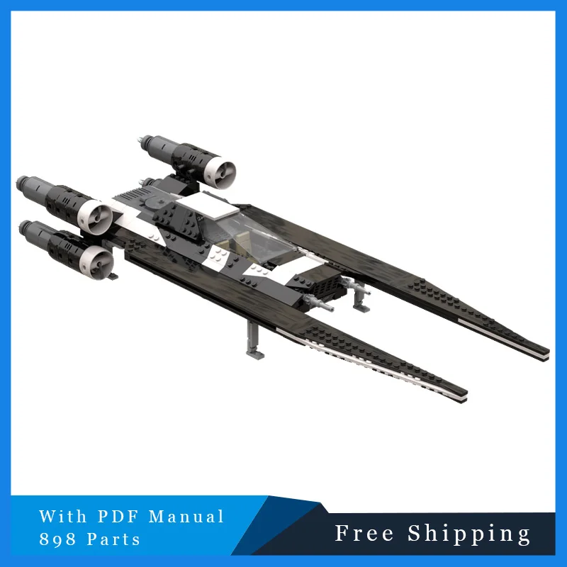 

898 Parts Star Battle Series Space Guerrilla Spaceship Building Blocks Model DIY Assembly Display Toy For Children Birthday Gift