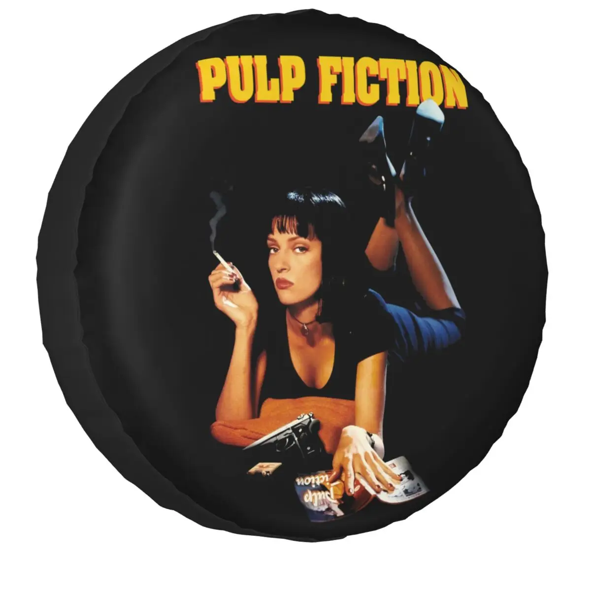 Vintage Pulp Fiction pokrowiec na oponę zapasową do Jeep Pajero Mia Wallace Quentin Tarantino koło samochodowe ochraniacze akcesoria