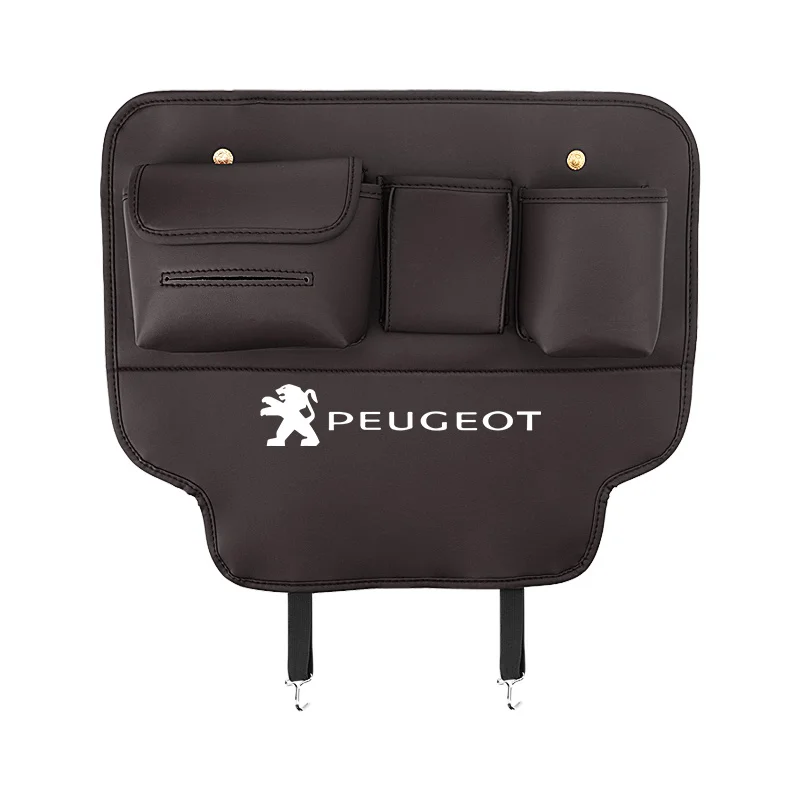 

Car Seat Back Storage Bag Rear Backrest Protection Anti-kick Pad For Peugeot GT 3008 308 2008 5008 206 408 108 4008 T9 208 508