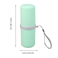 Wash Cup Set Toothbrush Case Toothpaste Holder Compact Travel Storage Box for Camping Baby Gargle Mug Healthy Eco Friendly