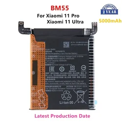 Brand New  BM55 5000mAh Battery For Xiaomi Mi 11 pro 11pro 11 Ultra BM55  Phone Replacement Batteries